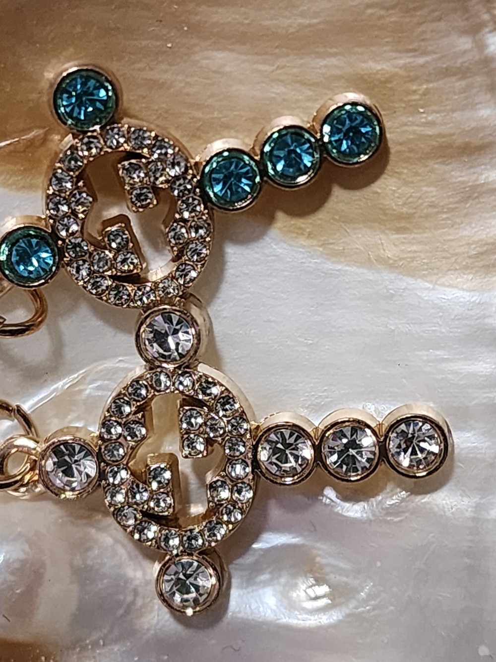 Gold-Tone Cross Designer Charms/pendant